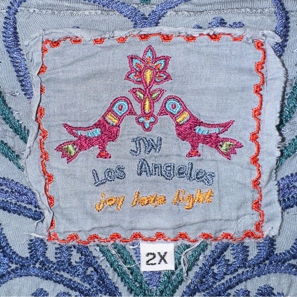 Johnny Was Los Angeles Blue To Grey Ombre Dress - Picture 5 of 15